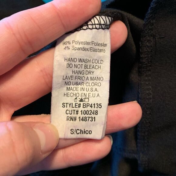 Blue blush black culottes with tie detail - Picture 5 of 10